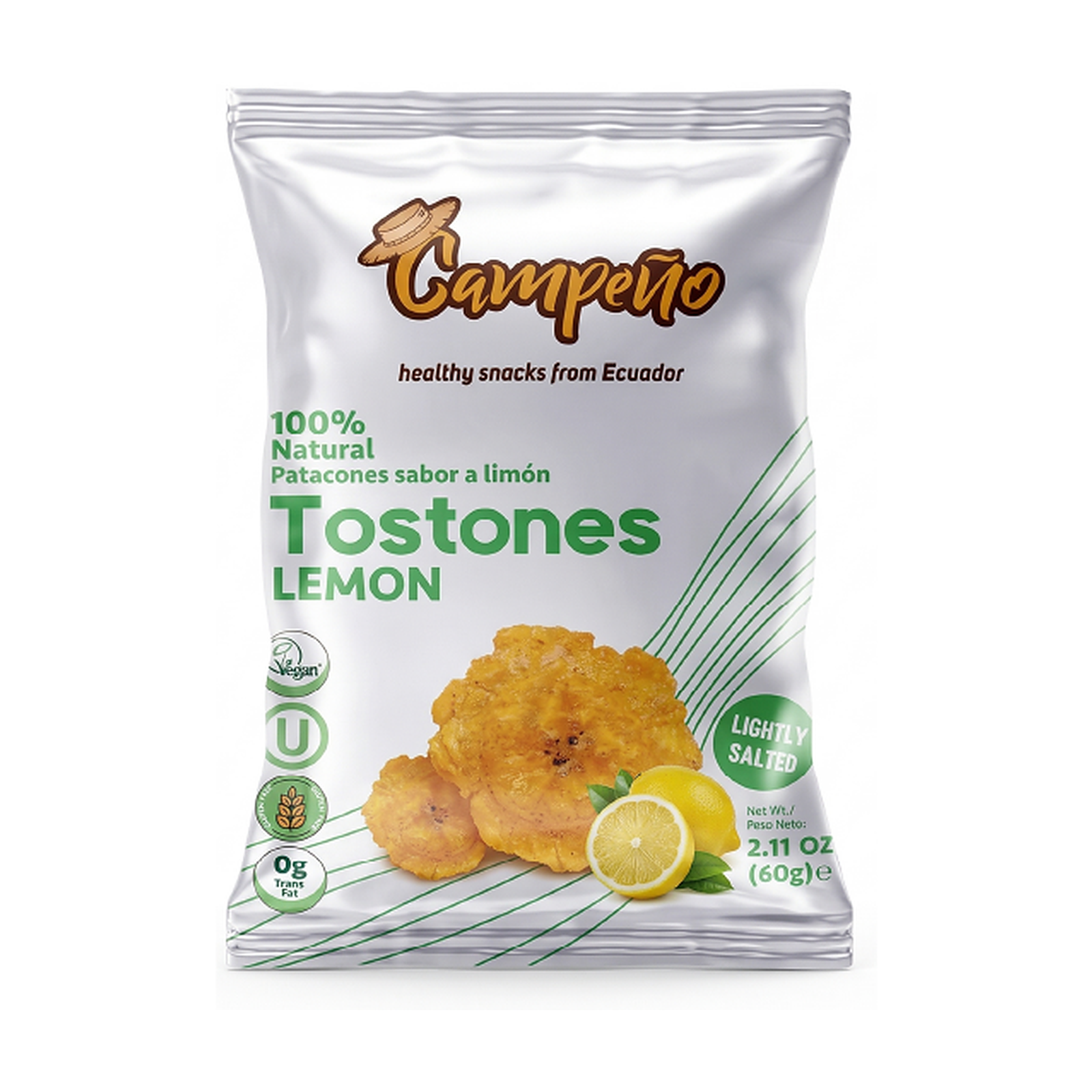 Platanitos Tostones Limón caja x 15 unds